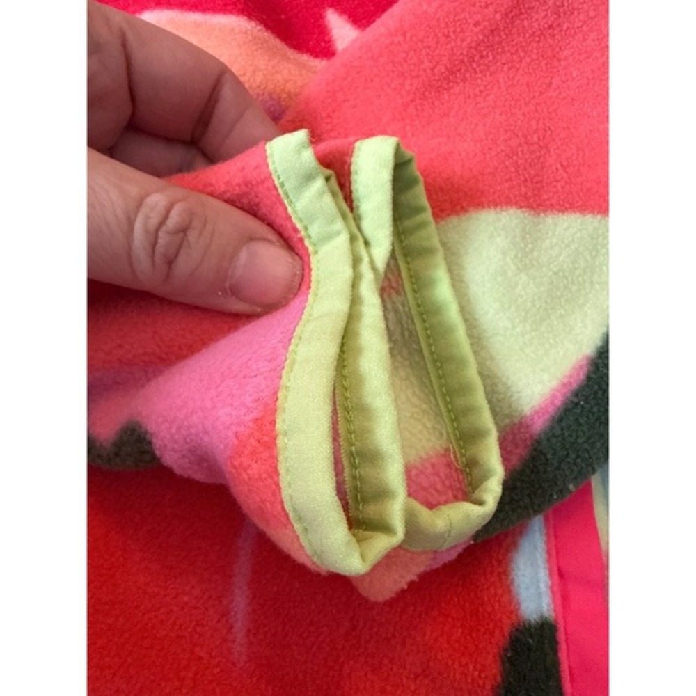 Vineyard‎ Vines SuperShep Fleece Quarter Zip Women's M Tropical Print Preppy - Picture 2 of 12